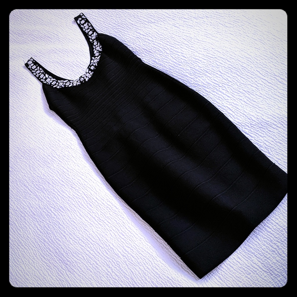 Black bandage/bodycon dress, XS